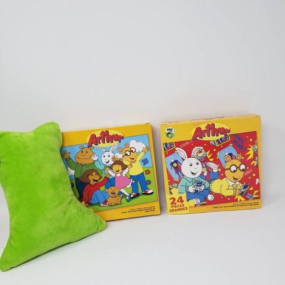 Arthur Show Bundle 2 Puzzles and Matching Plush! 24 Piece Puzzles and 7'' Plush - Picture 8 of 12